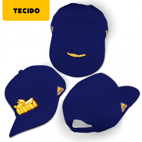 Boné Básico | Tecido | Azul Marinho